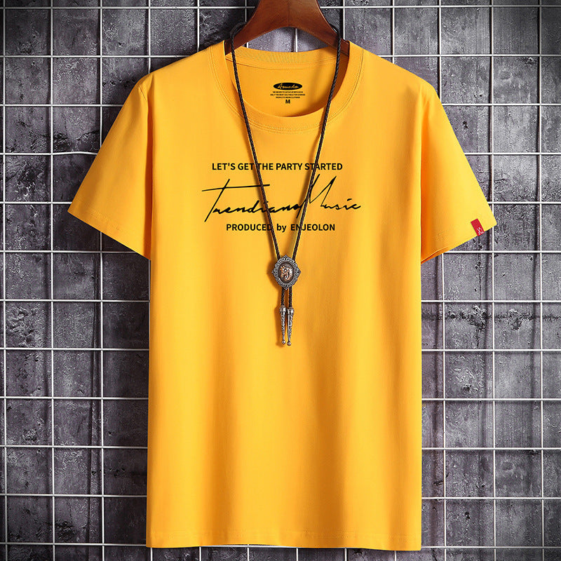 Round Neck Loose Print Wholesale Bottoming Shirt T-shirt
