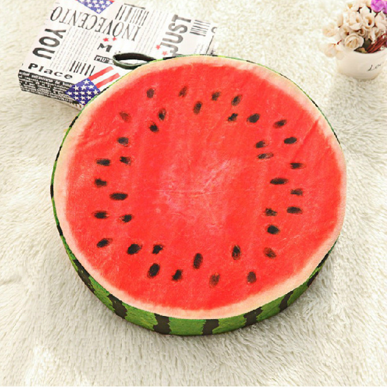 3D Fruit Cushion Tatami Pillow Is Removable And Washable