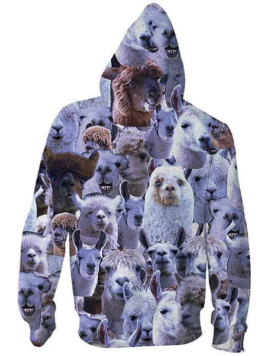 Zip Hoodie Full Printed Jacket Sweatshirt