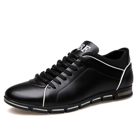 Casual Men's Shoes Lace Up Men's High Shoes Business