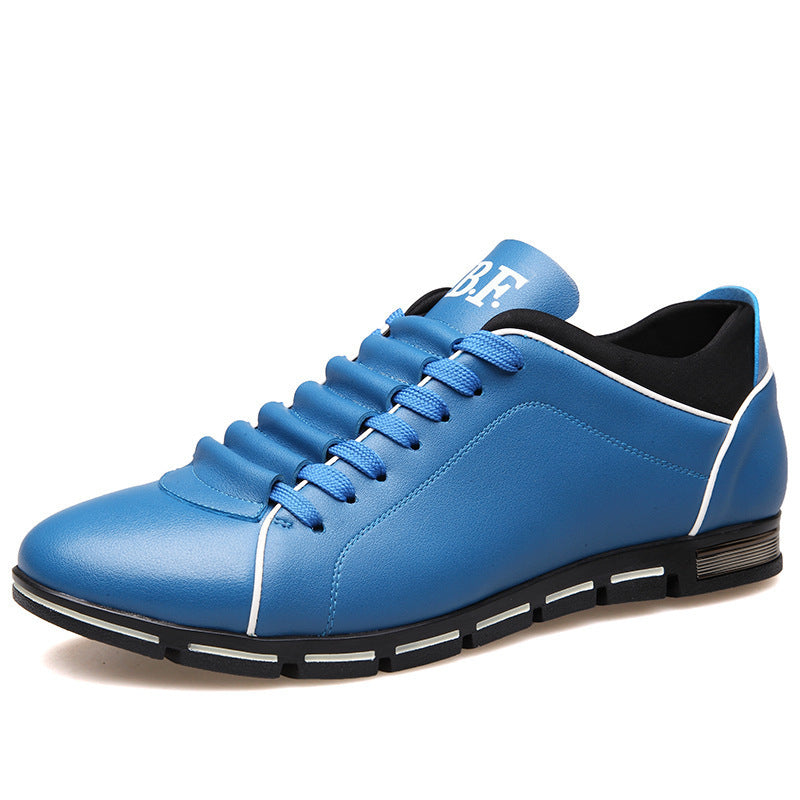 Casual Men's Shoes Lace Up Men's High Shoes Business