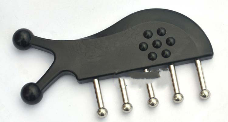 Non-marking Gua Sha Shampoo Black Fish Five Nail Massage Comb