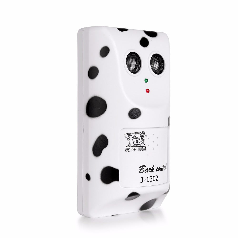 High-power CJdropshipping anti-barking dog repeller emitting ultrasonic sound to stop excessive barking.