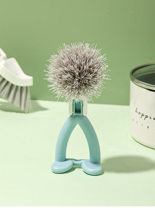 Vertical Pot Brush, Dish Brush, V-shaped Cleaning BrushHanging Stove Brush