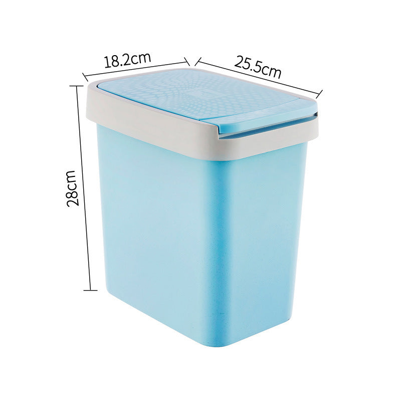 Rectangular Flip Cover Toilet With Lid Push Type