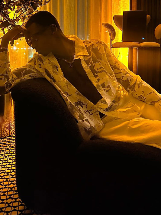 White See-Through Long Sleeve Shirt