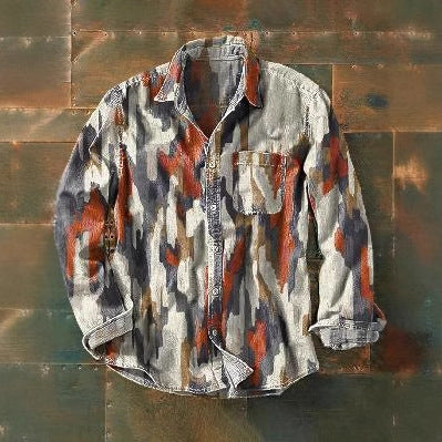 New Retro Men's Long Sleeve Top Shirt