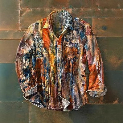 New Retro Men's Long Sleeve Top Shirt