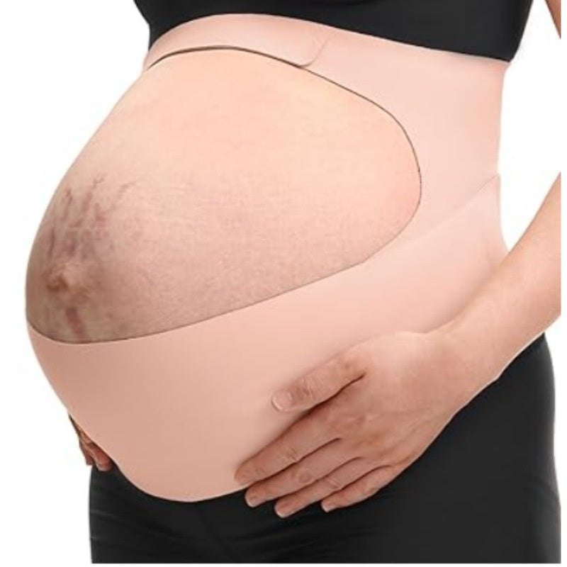Late pregnancy belly support belt from CJdropshipping, slim and breathable abdominal belt for expecting mothers.