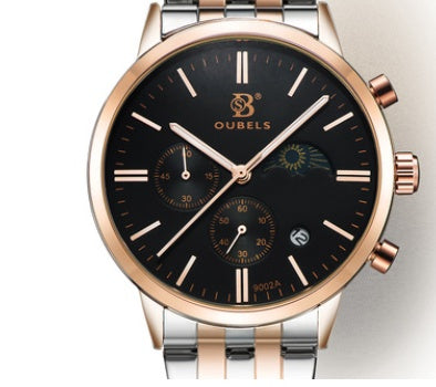 Men's Watch Ceramic Quartz Watch Korean Trend Diamond Fashion Waterproof Genuine Men's Watch