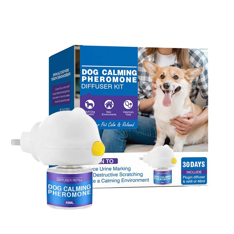 Pet cat and dog anti-stress mood soothing aromatherapy diffuser with calming essential oils for pets.