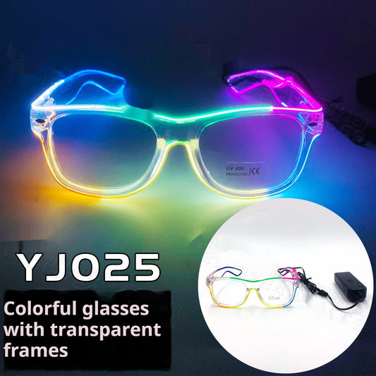 Lunettes lumineuses LED 7 couleurs et accessoires à lumière froide