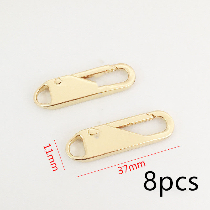 CJdropshipping wholesale leather bag zipper accessories with detachable zipper heads for men’s and women’s bags.