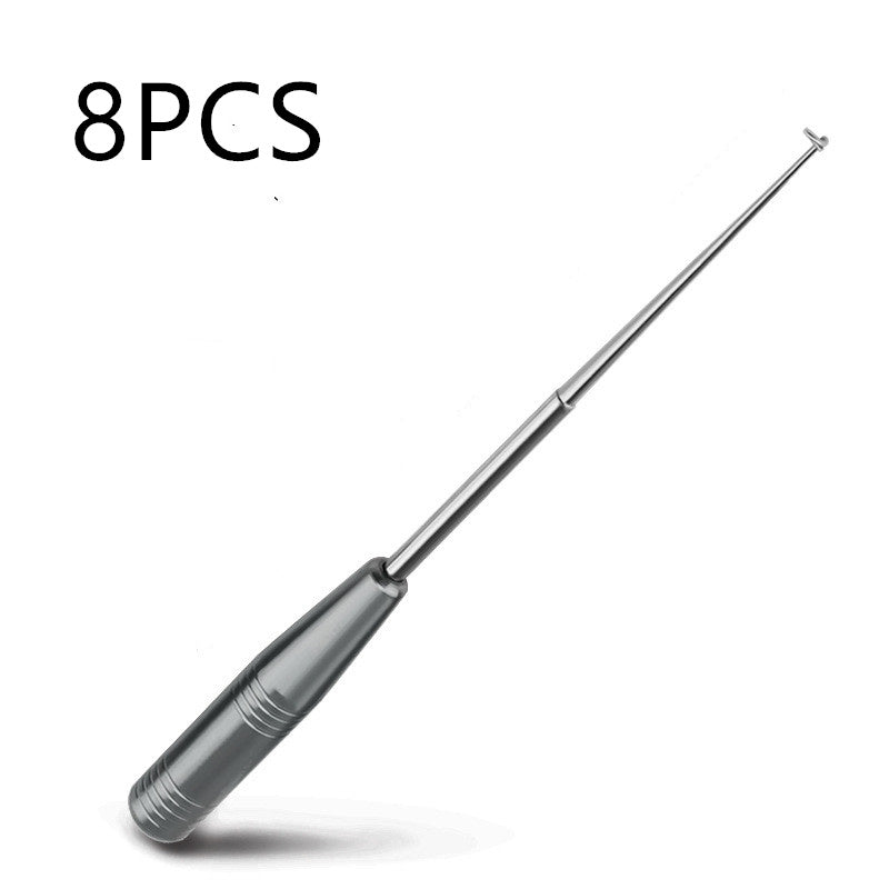 Stainless steel blind stabbing hook and deep throat hook, designed for secure grip and durability, ideal for specialized use.