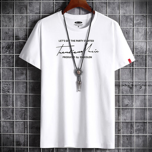 Round Neck Loose Print Wholesale Bottoming Shirt T-shirt