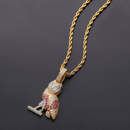 Explosive Style Full Zircon Color Hip-Hop Necklace Accessories