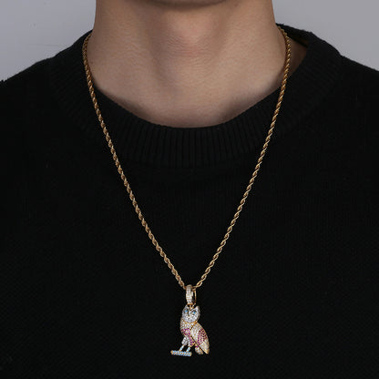 Explosive Style Full Zircon Color Hip-Hop Necklace Accessories