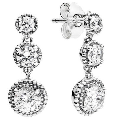 Tree Of Life Shining Snow Stud Earrings