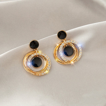 Earrings Niche Design Sense, Sweet And Cold Style, European And American Port Style Ins