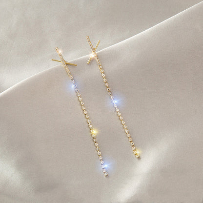 Earrings Niche Design Sense, Sweet And Cold Style, European And American Port Style Ins