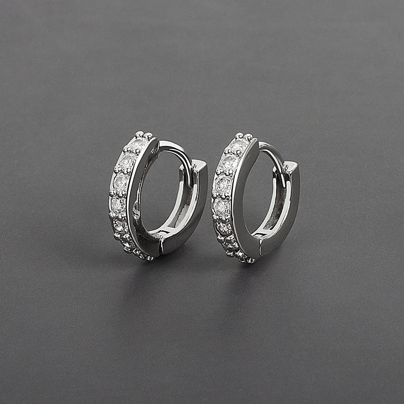Temperament Earring Factory Wholesale Ear Buckle Fashion Diamond Jewelry