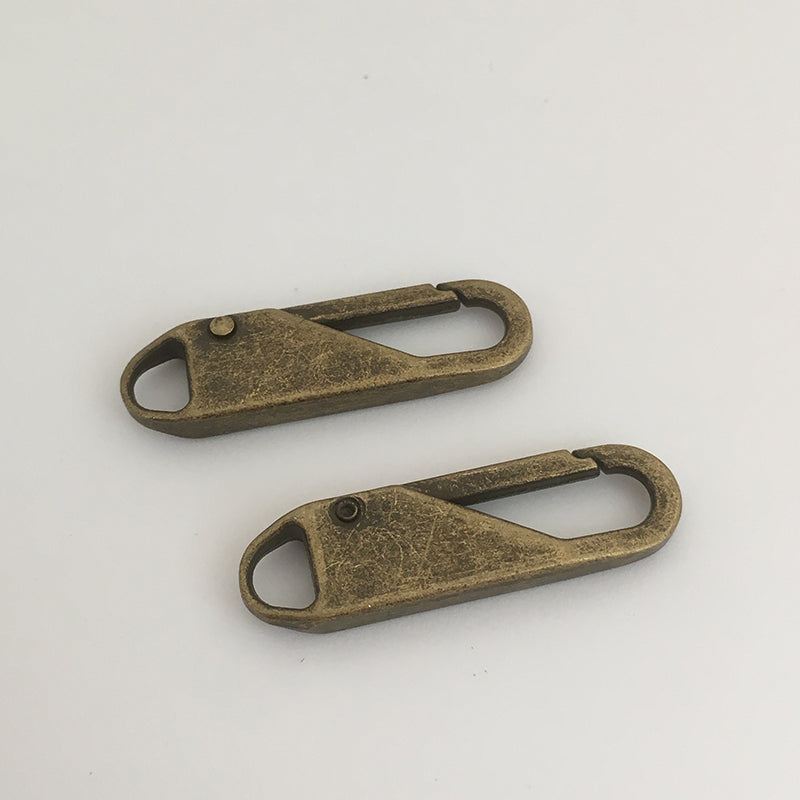 Leather bag zipper accessories featuring CJdropshipping wholesale zipper heads and detachable zipper pieces for men and women.
