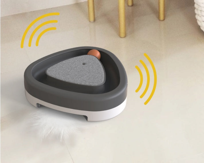 Haustier Katze Selbst-hey Spielzeug Smart Lustige Katze Dreieck Plattenspieler Elektrische Spielzeug Katze Scratcher