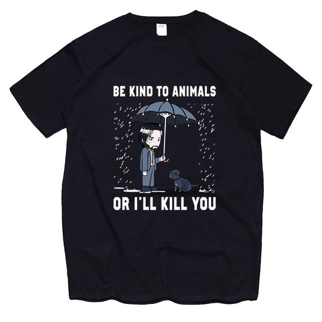 Summer Men's Casual Fashion Printed Short Sleeved T Shirt
