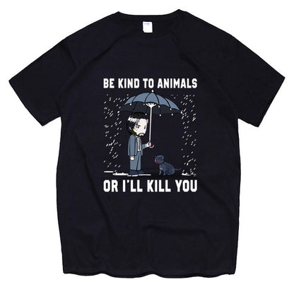 Summer Men's Casual Fashion Printed Short Sleeved T Shirt