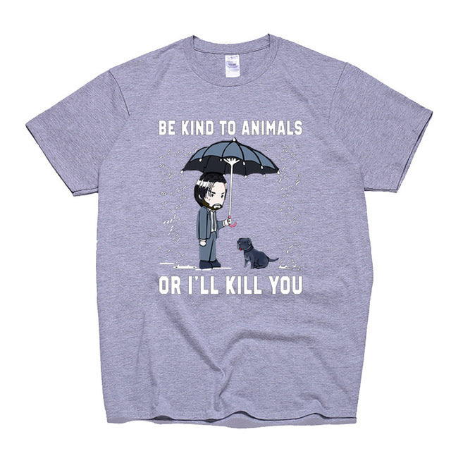 Summer Men's Casual Fashion Printed Short Sleeved T Shirt