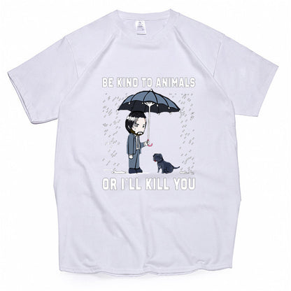 Summer Men's Casual Fashion Printed Short Sleeved T Shirt