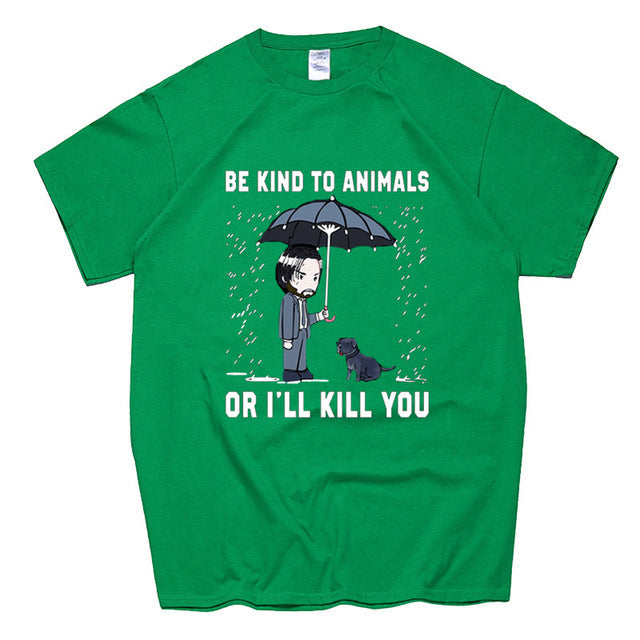 Summer Men's Casual Fashion Printed Short Sleeved T Shirt