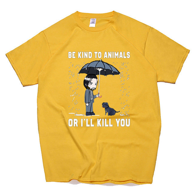 Summer Men's Casual Fashion Printed Short Sleeved T Shirt