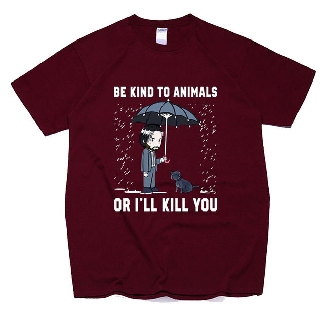 Summer Men's Casual Fashion Printed Short Sleeved T Shirt