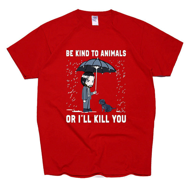 Summer Men's Casual Fashion Printed Short Sleeved T Shirt