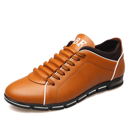 Casual Men's Shoes Lace Up Men's High Shoes Business