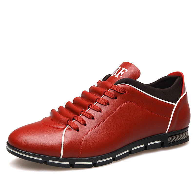 Casual Men's Shoes Lace Up Men's High Shoes Business