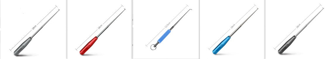 Stainless steel Blind Stabbing Hook and Deep Throat Hook by CJdropshipping, showcasing the sleek, polished hooks on a neutral background.
