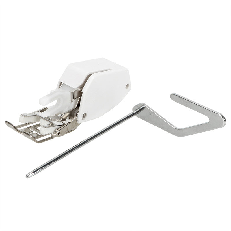 Sewing machine presser foot type 0 by CJdropshipping, showing a metal foot attached to a sewing machine for precise fabric handling.