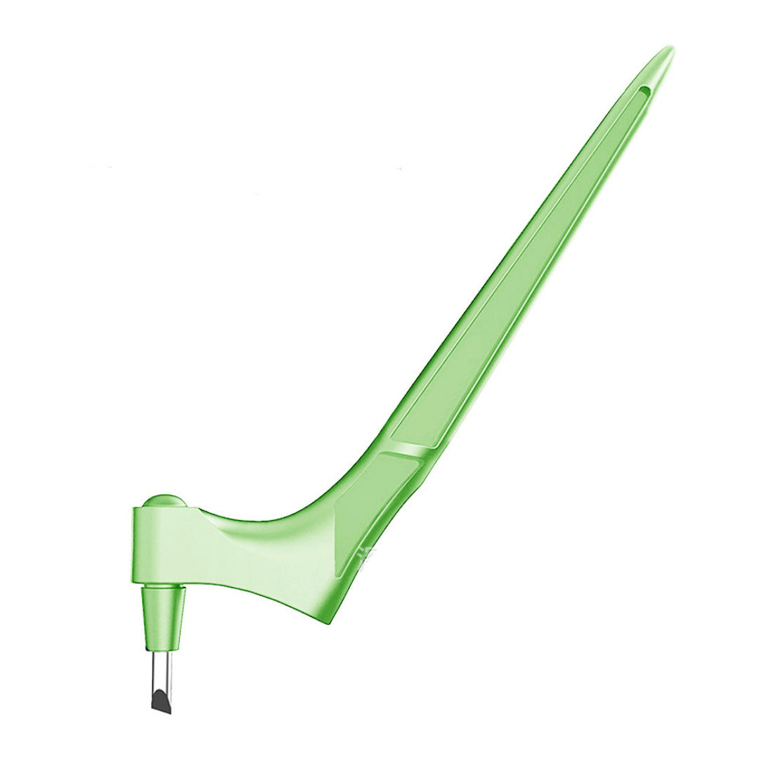 Hand-held 360-degree rotating paper cutter and carving knife by CJdropshipping, showing the ergonomic design and cutting blade.