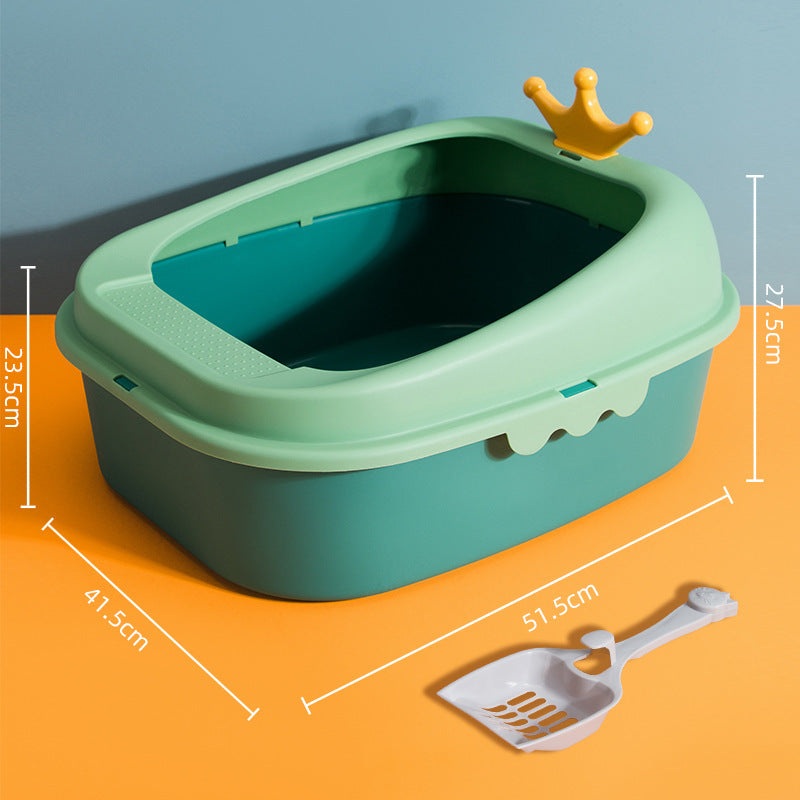 Crown Litter Box Oversized Full Semi-enclosed