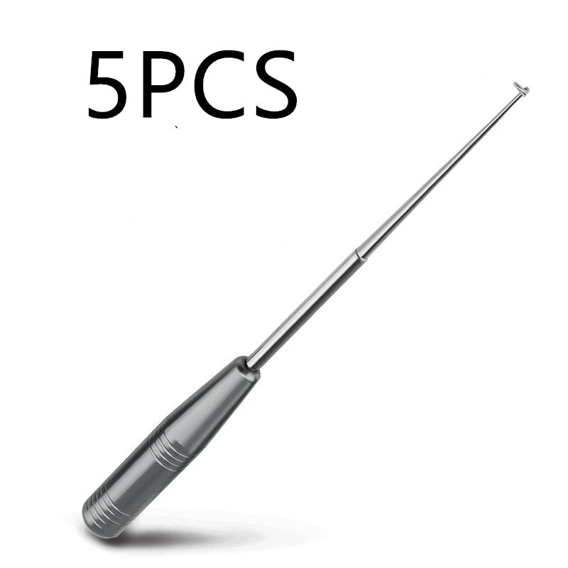 Stainless steel blind stabbing hook with deep throat design, featuring a sleek, polished finish and ergonomic shape for secure grip.