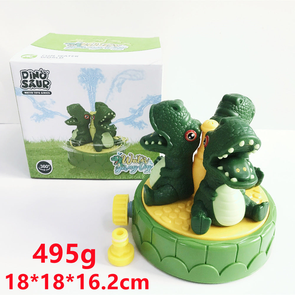 Colorful outdoor water sprinkler toy for kids, featuring cartoon design, perfect for summer garden fun and baby bath play.