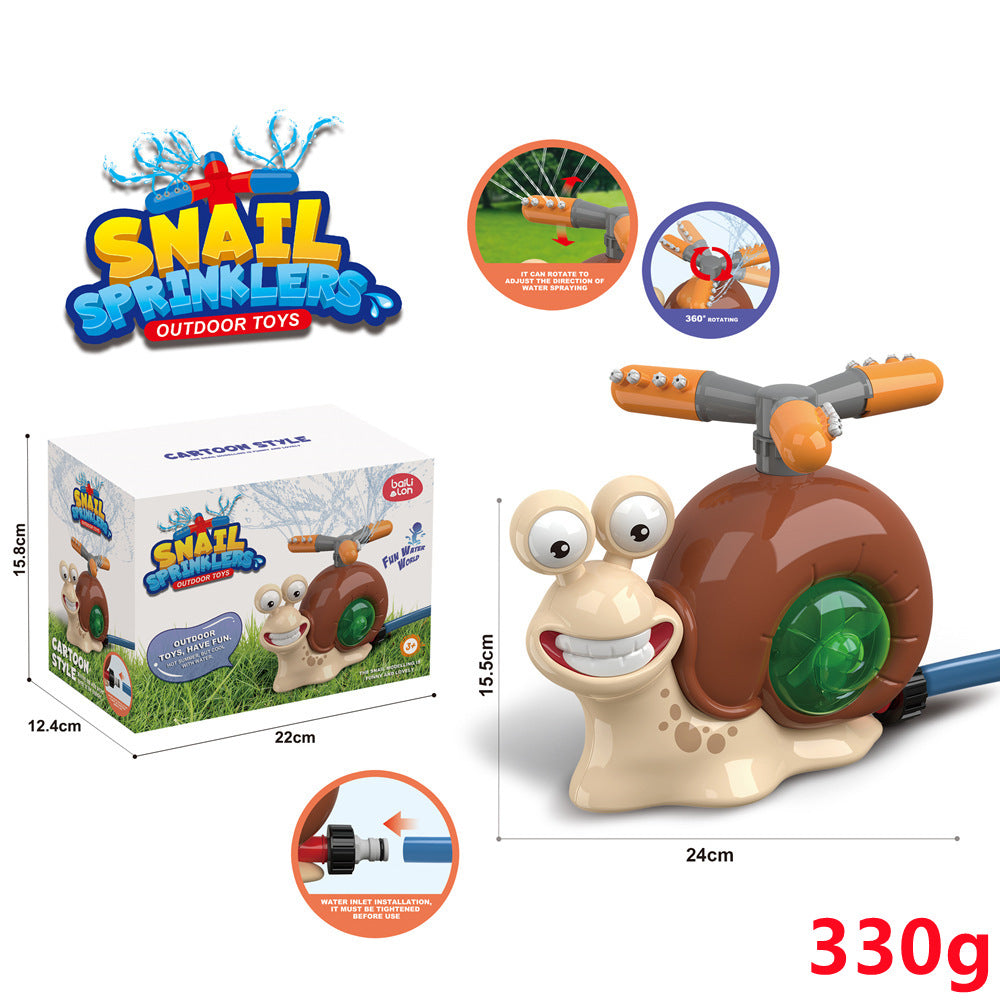Colorful outdoor water sprinkler toy for kids, featuring cartoon designs, perfect for summer garden play and baby bath fun.