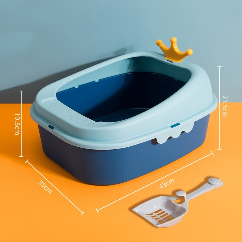 Crown Litter Box Oversized Full Semi-enclosed