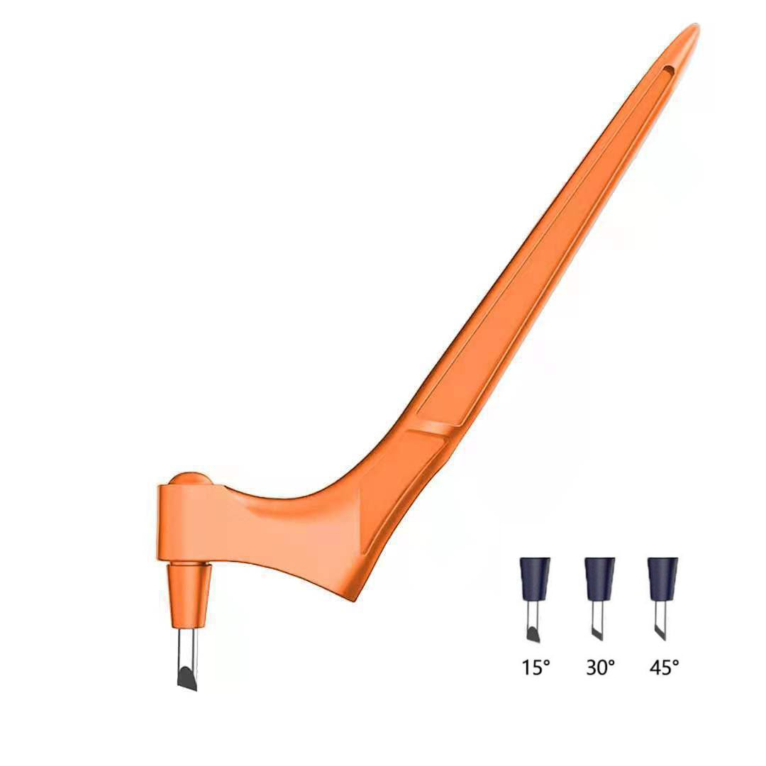Hand-held CJdropshipping 360-degree rotating paper cutter and carving knife with ergonomic handle and sharp blade for precise cuts.