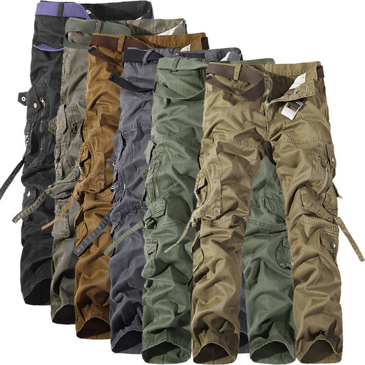 Herren Multi-Pocket Cargohose Washed Hot Sale Cargohose