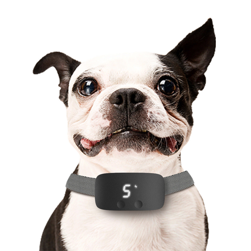 CJdropshipping Touch Bark Stopper Dog Trainer device with control buttons and LED indicator for effective pet bark management.