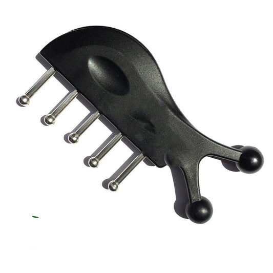 Non-marking Gua Sha Shampoo Black Fish Five Nail Massage Comb
