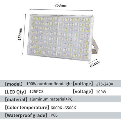 LED Floodlights, Outdoor Waterproof Industrial Workshops, Factory Buildings, Outdoor Lighting, Courtyards, Exploratory Streetlights, Ultra Bright And Strong Light